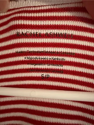 Rachel Ashwell Red White Striped Pajama Set‎ Women’s S/P Cozy Loungewear thumbnail 3