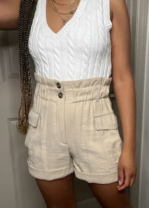 Womens Size 4 Dark Khaki Shorts thumbnail 1