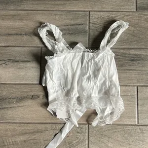 Dazy white tank top thumbnail 4