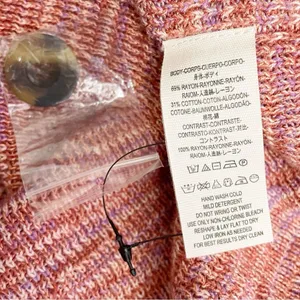 NWT Free People Making Memories Cropped Henley Sweater Size Medium Terra Cotta thumbnail 13