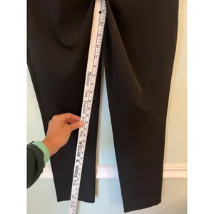 Cache Black Dress Career Pants 2 27” Inseam‎ Silver Zippers Straight thumbnail 4