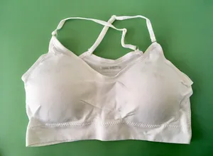 White Sports Bra thumbnail 1