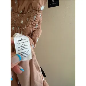 Lulus Cause to Celebrate Mauve and Silver Ruffled Tiered Midi Dress Size Small thumbnail 9