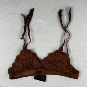 NWT Fredericks of Hollywood Jessica Lace Garter‎ Belt Brown S M thumbnail 1