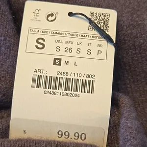 NWT! Zara Gray Flared Wool Midi Skirt thumbnail 6