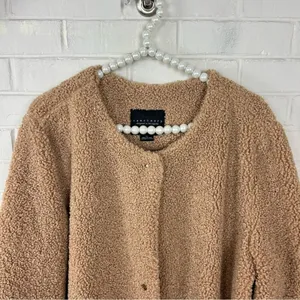 Sanctuary Button Front Teddy Knit Jacket Size XL thumbnail 3
