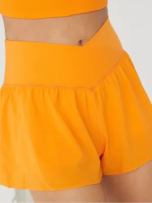 aerie crossover waist shorts thumbnail 2