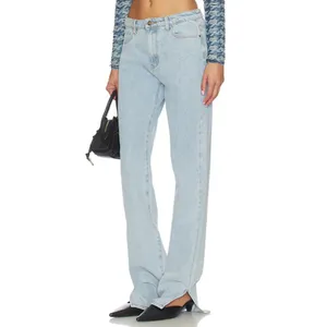 Lioness Alabama Split Hem Dark Wash Straight Leg‎ Denim Jeans Size XS thumbnail 2