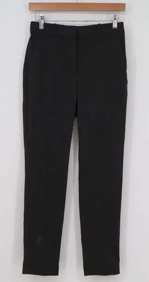 HM Womens Ankle Dress Pants Charcoal Gray Slim Tapered Size 4 thumbnail 1