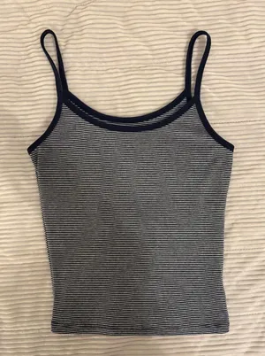 Striped tank top Gray thumbnail 1