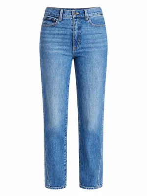 Time and Tru Women’s Straight-Leg Jeans in Medium Blue thumbnail 5