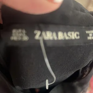 Zara basic black lace long sleeve black dress thumbnail 7