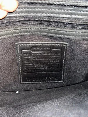 Vintage Coach 6214 Neo East West Zip Black Neoprene Leather Bag thumbnail 8
