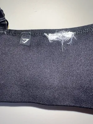 Gymshark‎ Black Seamless Sports Bra Adjustable Straps Logo Band thumbnail 7