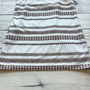 Aerie Brown & Cream Geometric Boho Open Back Sun Dress thumbnail 4