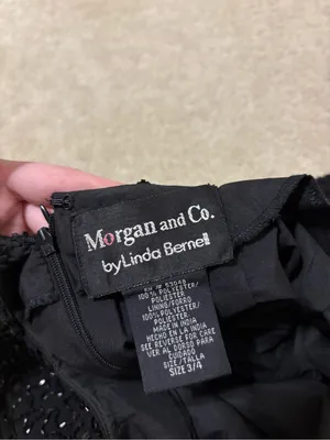 Morgan & Co. Black Beaded Spaghetti-Strap Maxi Dress thumbnail 7