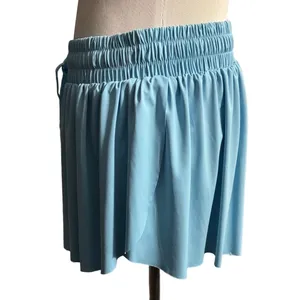 Sky Blue Elastic Waist Shorts Size XL thumbnail 4