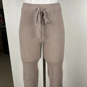 Anthropologie Ribbed Cowl Neck Sweater Set in Dusty Rose thumbnail 6