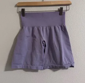 NVGTN High-Waist Lavender Shorts thumbnail 1