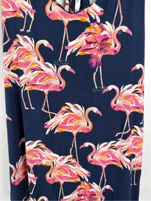 Soma Cool Nights Piped Racerback Pajama Tank Size Large Party Like a Flock Star thumbnail 2