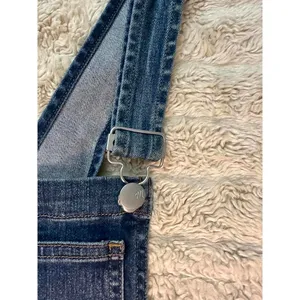 Madewell classic medium wash skinny frayed hem denim overalls Size XXS thumbnail 4