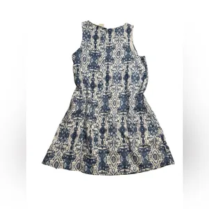 🌿✨ Rachel Zoe 100% Linen Blue Boho Print Sleeveless Dress M ✨🌿‎ thumbnail 3
