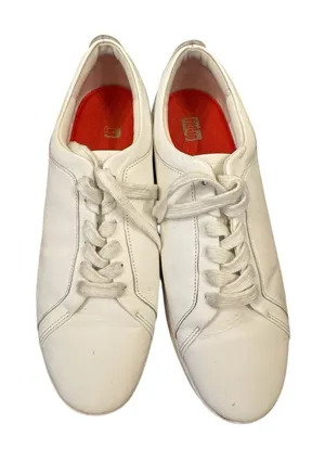 Fit Flop Urban‎ White Leather Rally Sneaker Women's Size 11 thumbnail 1