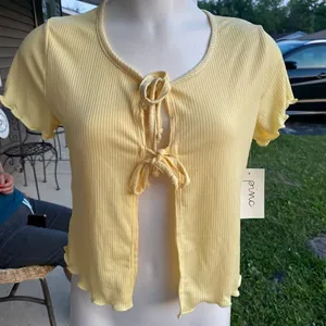 Woman’s crop top Yellow Size L thumbnail 1