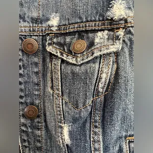 American Eagle Y2K Distressed Denim Vest Medium‎ 2008 thumbnail 6