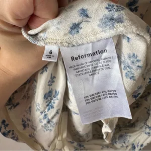 Reformation Women’s Pacey Mini Dress Lula Floral Print Size 6‎ thumbnail 2
