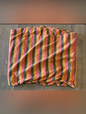 Mighty Fine Women's Juniors "MALIBU" Multicolored Striped Strapless Top Blouse S thumbnail 3