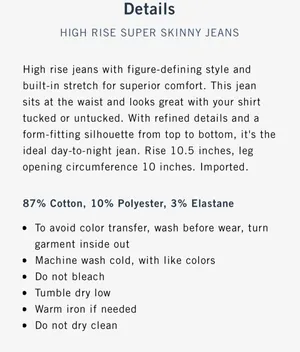 Abercrombie NWOT Jeggings thumbnail 7