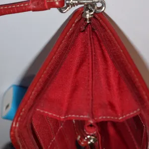 Liz Claiborne Wallet/Wristlet, Red Initialed  "J" thumbnail 3