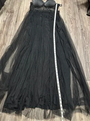 The Vintage Shop Black Tulle Corset Maxi Dress thumbnail 12