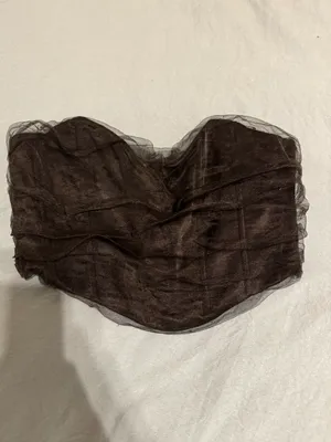 Zara Black Crop Top thumbnail 2