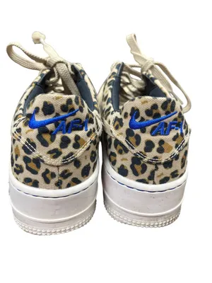 Nike AF1 wms Sage Premium leopard low top tan suede sneakers sz 7.5 SKU 10-521 thumbnail 10