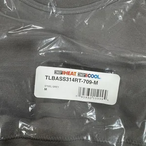 32 Degrees Heat WOMEN'S SEAMLESS RACERBACK SPORTS BRA Steel Grey thumbnail 5