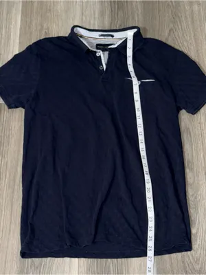 Denim & Flower Ricky Singh Navy Blue Polo Shirt Size Medium thumbnail 5