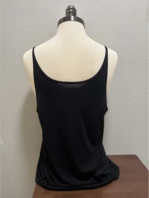 Yoga Rx Black Graphic Tank Top Highly Meditated S/M Grunge thumbnail 3