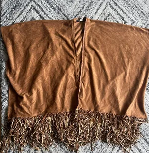 Suede Shawl Tan thumbnail 1
