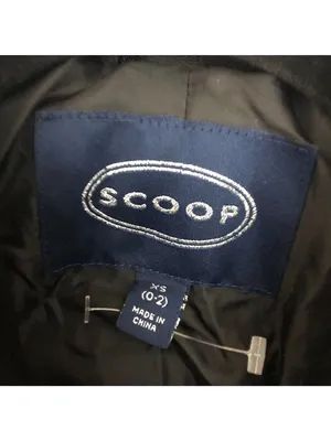 Scoop Womens Black Faux Leather Moto Jacket XS With Zipper Details thumbnail 3