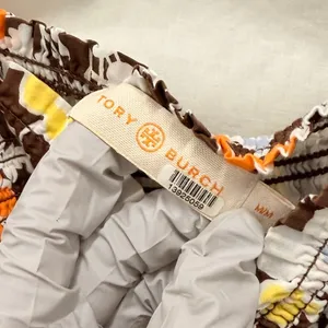 Tory Burch Floral Printed‎ Smocked Mini Dress Medium Spring Summer Vacation thumbnail 5