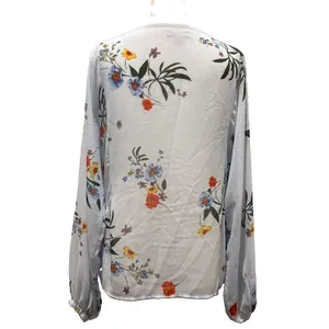 Vince Camuto Floral Oversized Blouse XXS thumbnail 4