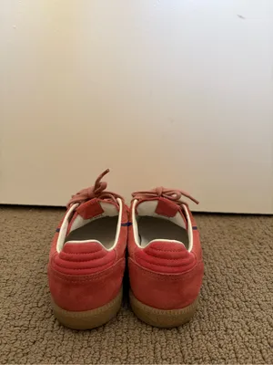 Alohas tb.490 Rife Sneakers in a coral pink suede colorway thumbnail 6