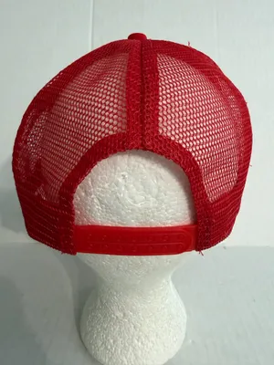 Glitter Red and White Bow Trucker Hat thumbnail 4