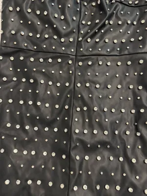 FashioNova Delanie Faux Leather Mini Dress - Black Size Large thumbnail 7