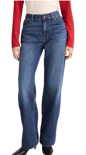 Madewell The Perfect Vintage Wide Leg Jeans Soft Drape Size 26 Moffat Wash thumbnail 1