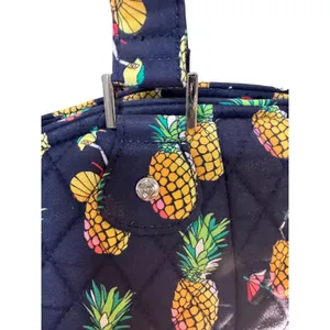 VERA BRADLEY LARGE GLENNA "TOUCAN PARTY" PATTERN‎ Bag Navy Blue Beach Travel thumbnail 6