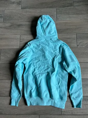 Noah NYC Turquoise Blue Logo Hoodie thumbnail 4