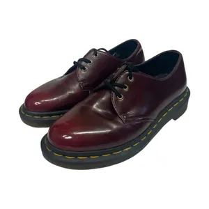 Dr Martens Oxford Shoes Womens 5 Red Oxblood Vegan Derby AirWair Goth Chunky thumbnail 2